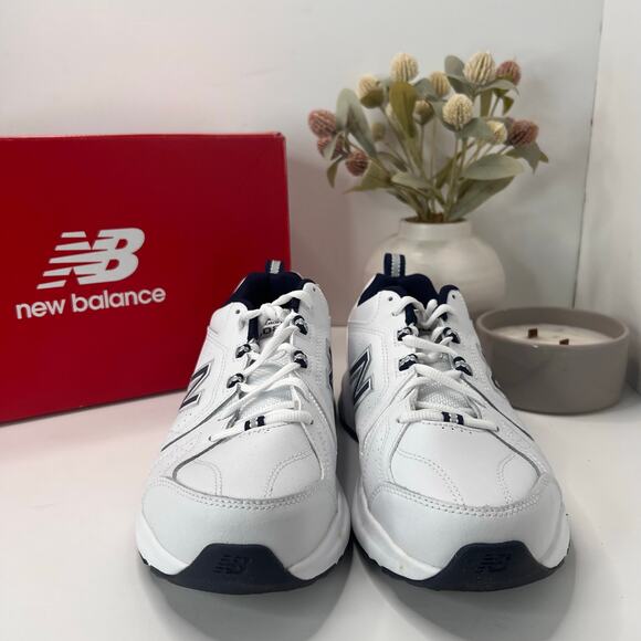 New Balance MX608V5 Leather Training Sneakers White/Blue Men\'s 8 2E Athleisure main image 7